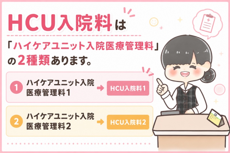 病院医療費HCU入院料2種類1日料金費用高額療養費