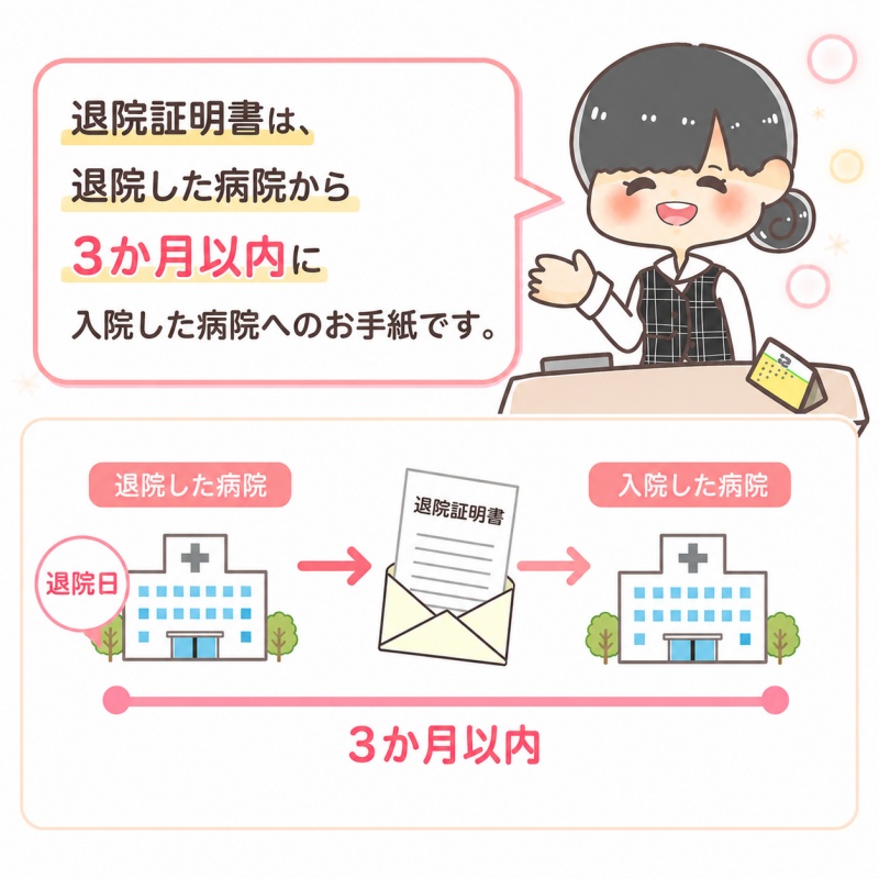 医療費退院証明書3か月以内に別の病院に入院したときの書類1