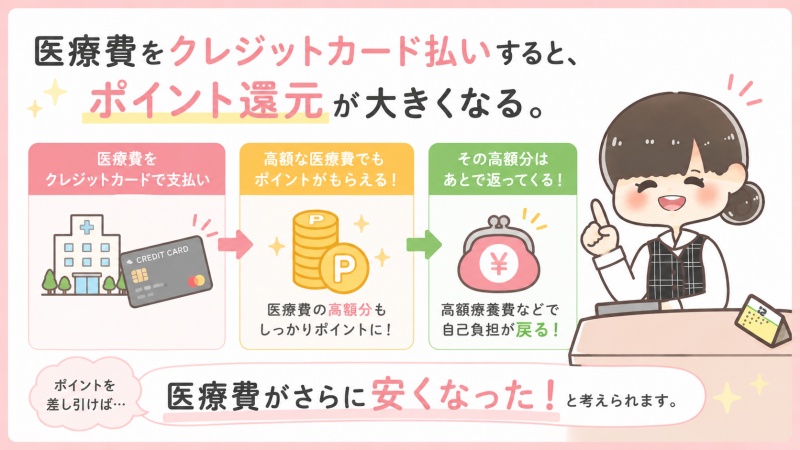 病院医療費高額療養費使わないクレジットカード払いポイント還元