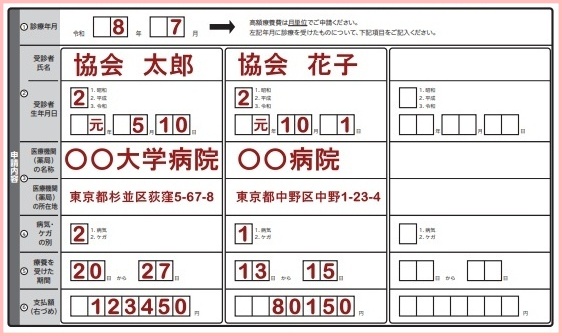 高額療養費支給申請書還付手続き世帯合算2026年令和8年2